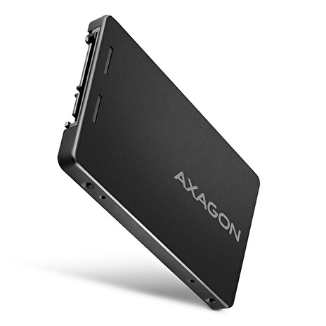 AXAGON RSS-M2B, SATA - M.2 SATA SSD, interní 2.5" ALU box, černý