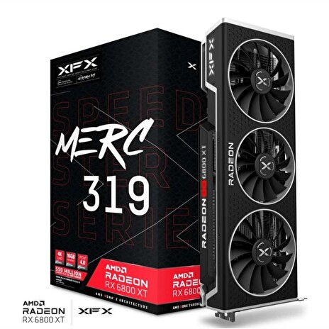 XFX AMD Radeon RX 6800XT MERC 319 CORE, 16GB 256bit GDDR6, 2250/16000, PCI-E 4, 3x DP, HDMI, Triple Fan, 3 sl