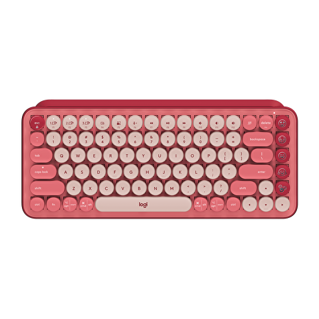Logitech POP Keys Wireless Mechanical Keyboard With Emoji Keys - HEARTBREAKER_ROSE - US INT'L - INTNL
