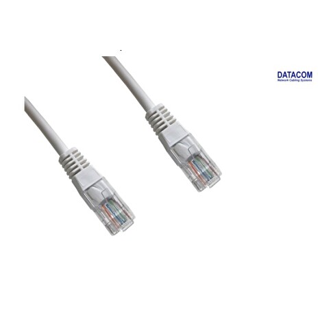 DATACOM Patch cord UTP CAT6 0,5m bílý