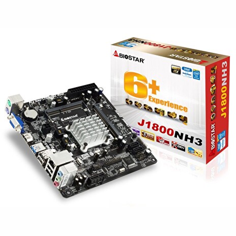 BIOSTAR, Intel J1800, MiniITX, GbE