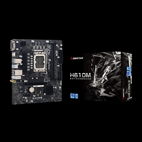 BIOSTAR ,INTEL H610, Socket 1700, uATX, GbE LAN