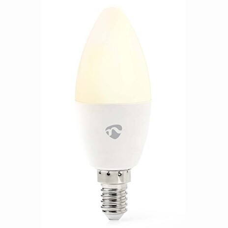 NEDIS Wi-Fi chytrá LED žárovka/ E14/ svíčka/ 4,9W/ 230V/ 470lm/ teplá až studená bílá/ 2700 - 6500K/ RGB/ stmívatelná