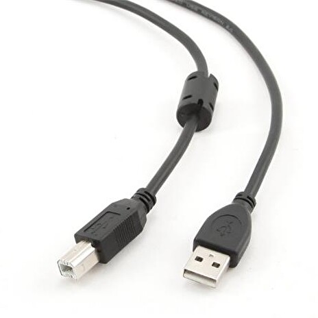 GEMBIRD Kabel USB A-B 1,8m 2.0 HQ s ferritovým jádrem