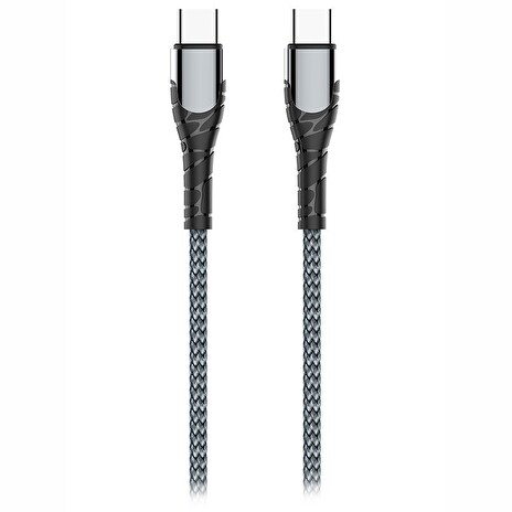 Colorway Datový Kabel USB-C/ USB-C/ 3A/ Fast Charging 65W/ 1m/ Šedivý