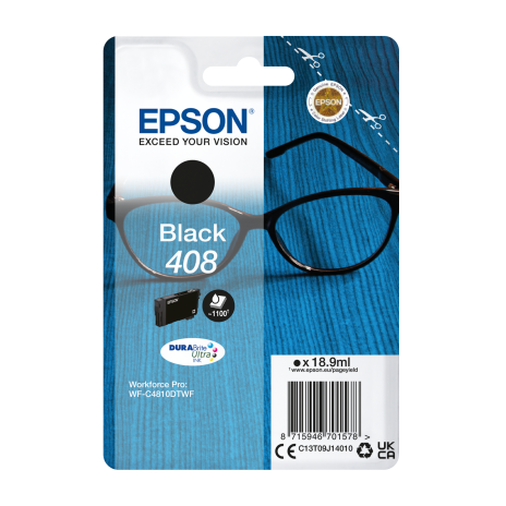 EPSON Singlepack Black 408 DURABrite Ultra Ink