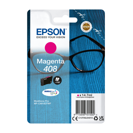 EPSON Singlepack Magenta 408 DURABrite Ultra Ink