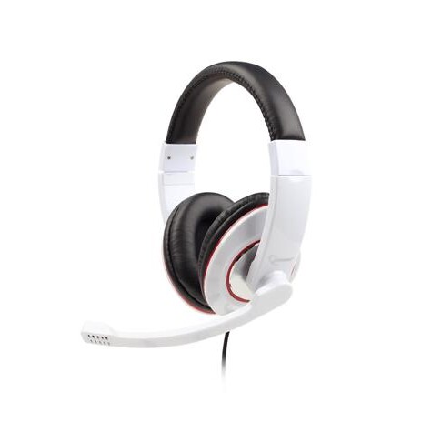 Gembird Sluchátka s mik MHS-001 Gaming glossy white