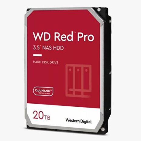 WDC WD201KFGX hdd RED PRO 20TB SATA3-6Gbps 7200rpm 512MB RAID (24x7 pro NAS) 268MB/s CMR
