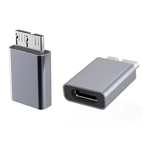 PremiumCord Aluminium USB C female - USB3.0 Micro B Male adaptér