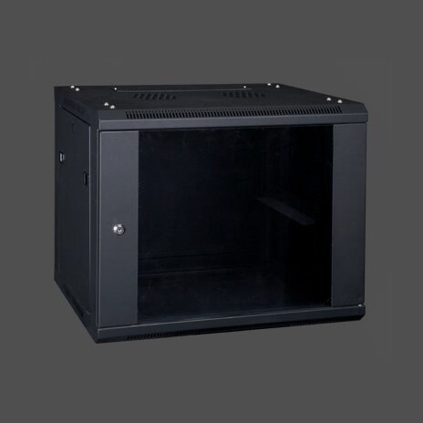 XtendLan 22U/600x550, na zeď, dvoudílný, skleněné dveře