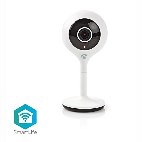 Nedis WIFICI06CWT - WiFi Chytrá IP Kamera | 1920x1080 | microSD | Noční vidění | Android™ / IOS | Bílá