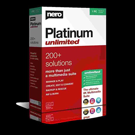 Nero Platinum Unlimited - CZ ESD trvalá licence