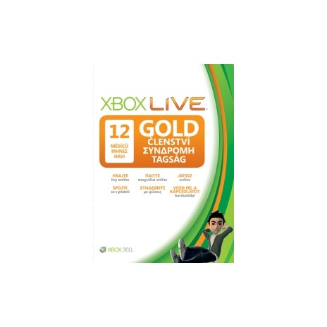 Xbox LIVE Gold karta 12 měsíců