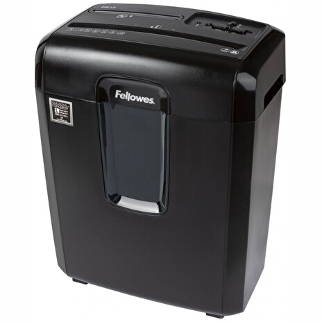 FELLOWES skartovač 8 Cd/ křížový řez 4x35 mm/ objem koše 14 l/ stupeň utajení P-4 (důvěrné)/ černý