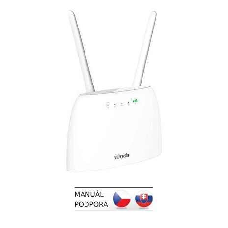 Tenda 4G07 Wi-Fi AC1200 4G LTE router, 2x WAN/LAN, 1x miniSIM, IPv6, VPN, LTE Cat.4,4x anténa,CZ app