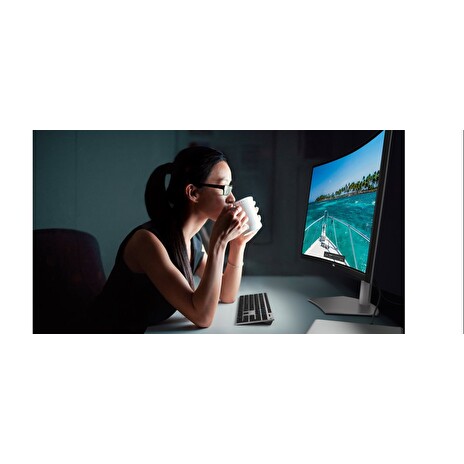 Dell S3423DWC LCD 34"/3440x1440 100Hz/4ms/3000:1/2xHDMI 2.0/DP/USB-C/DOCK/repro/VA panel/stribrny