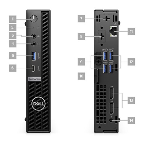 DELL OptiPlex MFF 7000/i5-12500T/16GB/256GB SSD/W11P/WiFi/vPRO/3Y PS NBD