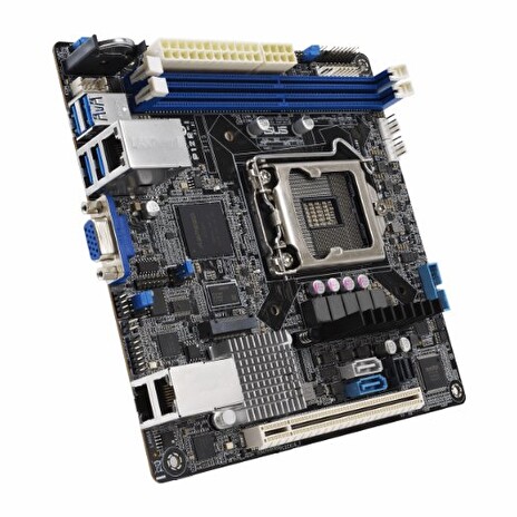 ASUS P12R-I/ASMB10, P12R-I/LGA-1200, C252,MiniITX,2DIMM, 1*PCIe x1slot, 6*SATA ports, 2*M2, 2 x Intel® I210AT + 1 x Mgmt