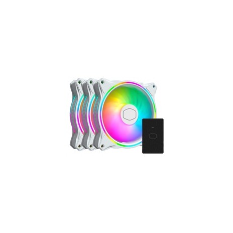 Cooler Master ventilátor MasterFan MF120 Halo 3in1 White Edition