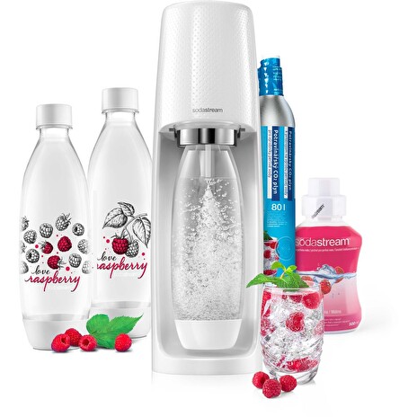 Výrobník sody Sodastream Spirit MegaPack Love Raspberry