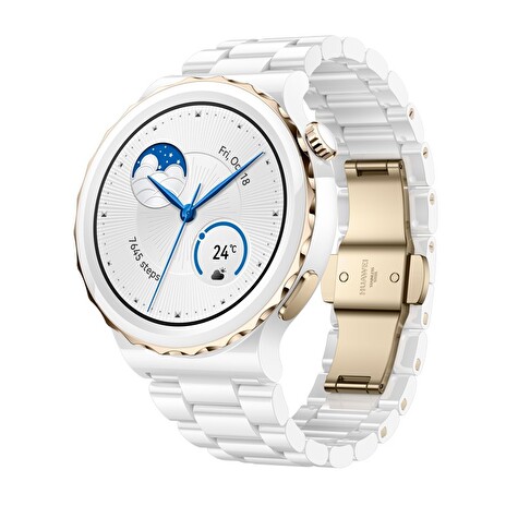 Huawei Watch GT 3 Pro/43mm/White/Elegant Band/White