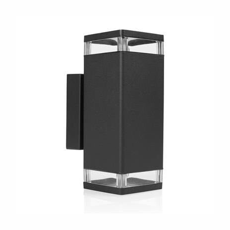 Smartwares Venkovní nástěnné světlo OOL-50019 LED, hliník, IP44, 2x5W, AC, černé