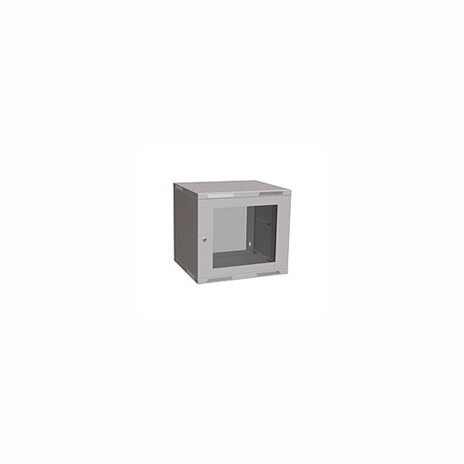 Solarix rozvaděč nástěnný skládaný SENSA LITE 9U 450mm, dveře sklo, RAL 7035 SENSA-L-9U-545-11-G