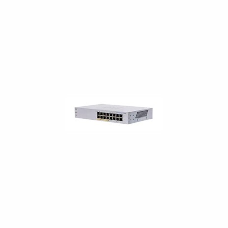 Cisco switch CBS110-16PP, 16xGbE RJ45, fanless, PoE, 64W - REFRESH