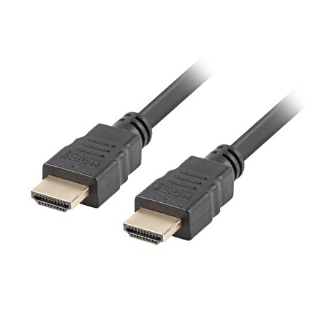 LANBERG High Speed HDMI 1.4 + Ethernet kabel, 4K@30Hz, CCS, M/M, délka 1m, černý, zlacené konektory