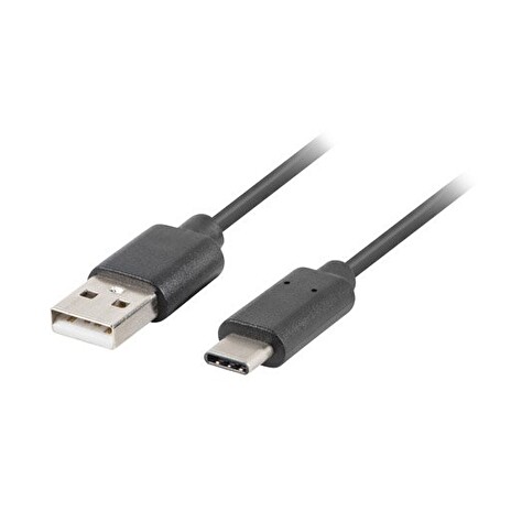 LANBERG USB-C (M) na USB-A (M) 2.0 kabel 1,8m, černý, rychlé nabíjení 3.0