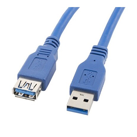 LANBERG USB-A M / F 3.0 kabel 3m, modrý