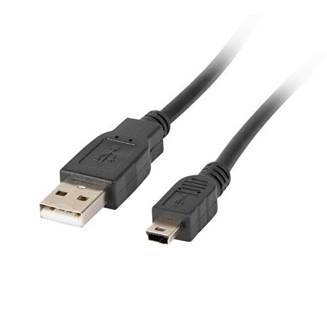 LANBERG USB MINI (M) na USB-A (M) 2.0 kabel 0,3m, černý (CANON)
