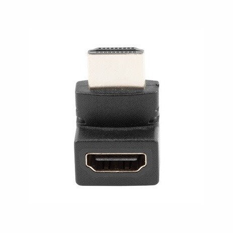 LANBERG adaptér HDMI (M) na HDMI (F) úhlový, černý