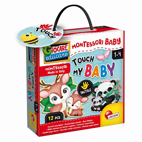 Hračka Liscianigioch Montessori Baby Touch - Maminka a mláďě