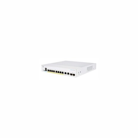 Cisco switch CBS250-8PP-E-2G, 8xGbE RJ45, 2xRJ45/SFP combo, fanless, PoE+, 45W - REFRESH
