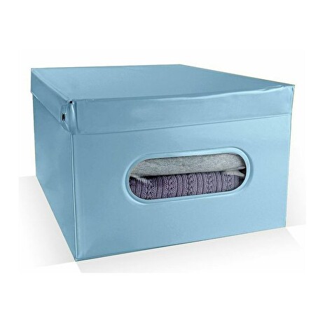 Box Compactor skládací úložný, PVC Nordic, 50 x 38.5 x 24 cm, světle modrý