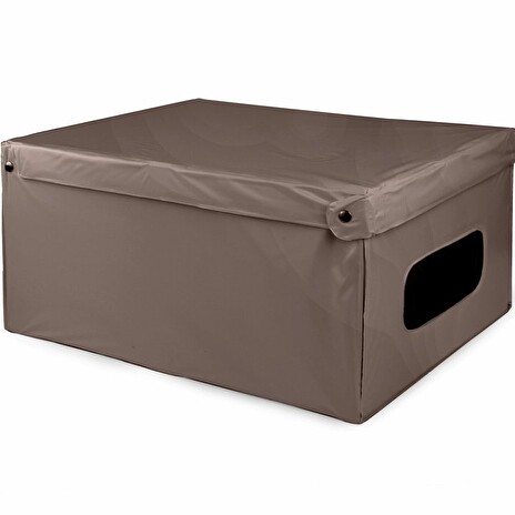 Box Compactor skládací úložný s víkem Smart 4, PVC - 50 x 40 x 25 cm, hnědá