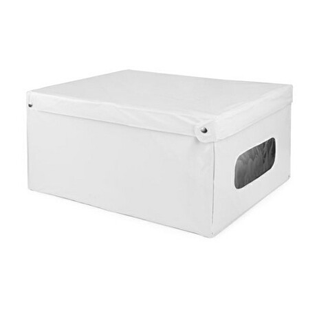 Box Compactor skládací úložný s víkem Smart 4, PVC - 50 x 40 x 25 cm, bílá
