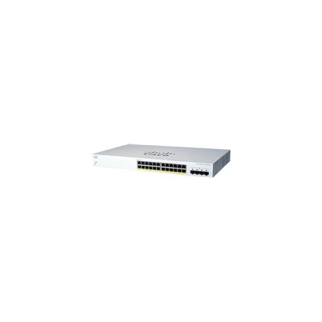 Cisco switch CBS220-24P-4G, 24xGbE RJ45, 4xSFP, PoE+, 195W - REFRESH
