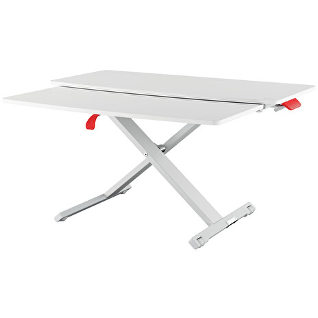 LEITZ Ergonomický pracovní stůl pro práci v sedě/ve stoje s výsuvnou zásuvkou na klávesnici ERGO Cosy