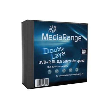 MEDIARANGE DVD+R 8,5GB 8x Dual Layer slimcase 5ks
