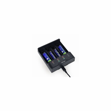GEMBIRD nabíječka baterií BC-USB-02, 4ks, Ni-MH + Li-ion
