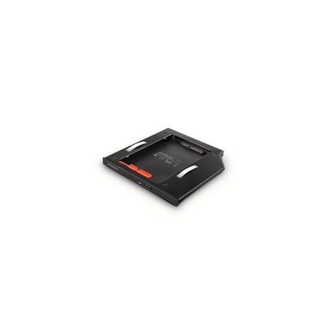AXAGON RSS-CD09 rámeček pro 2.5" SSD/HDD do DVD slotu, 9.5 mm, LED, hliník
