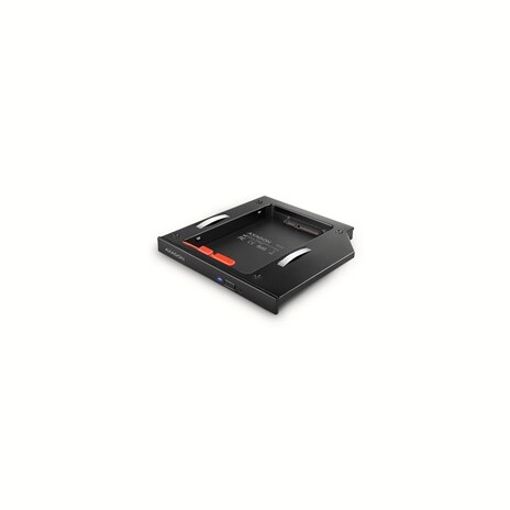 AXAGON RSS-CD12 rámeček pro 2.5" SSD/HDD do DVD slotu, 12.7 mm, LED, hliník