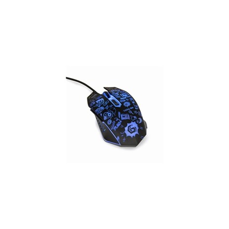 GEMBIRD myš MUS-6B-GRAFIX-01, černá s grafickým potiskem, USB