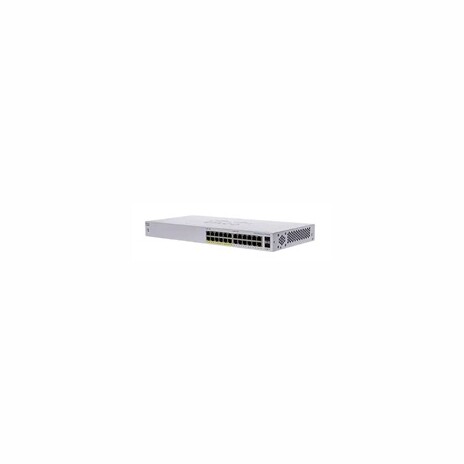 Cisco switch CBS110-24PP-UK, 24xGbE RJ45, 2xSFP (combo with 2 GbE), fanless, PoE, 100W - REFRESH