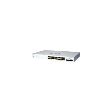 Cisco switch CBS220-24P-4X, 24xGbE RJ45, 4x10GbE SFP+, PoE+, 195W - REFRESH