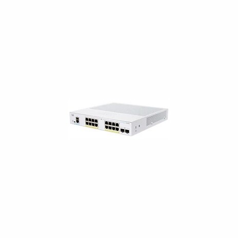 Cisco switch CBS250-16P-2G-UK, 16xGbE RJ45, 2xSFP, fanless, PoE+, 120W - REFRESH