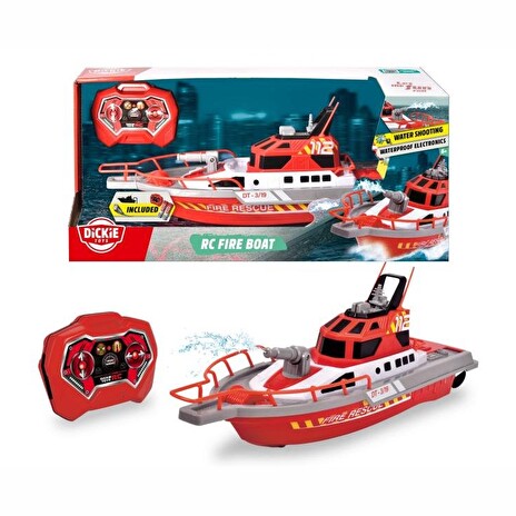 Hračka Dickie RC loď hasiči 37 cm, 3kan